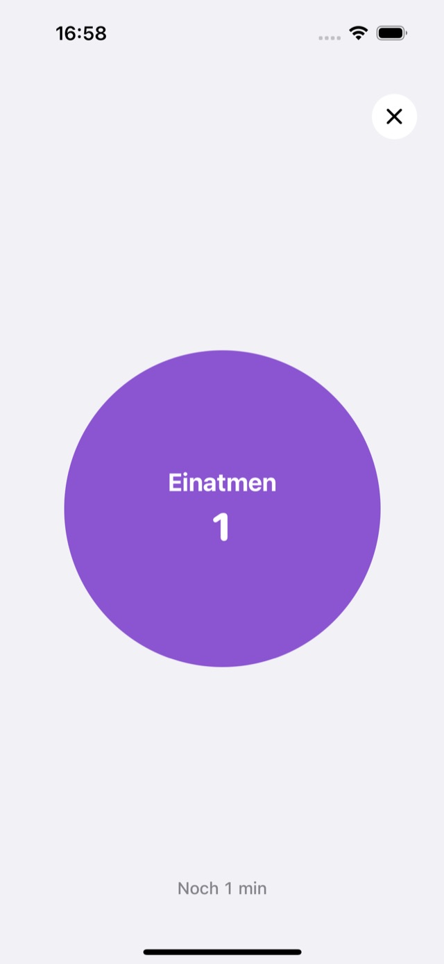 Atemübung: Einatmen